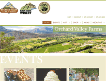 Tablet Screenshot of orchardvalleyfarms.com